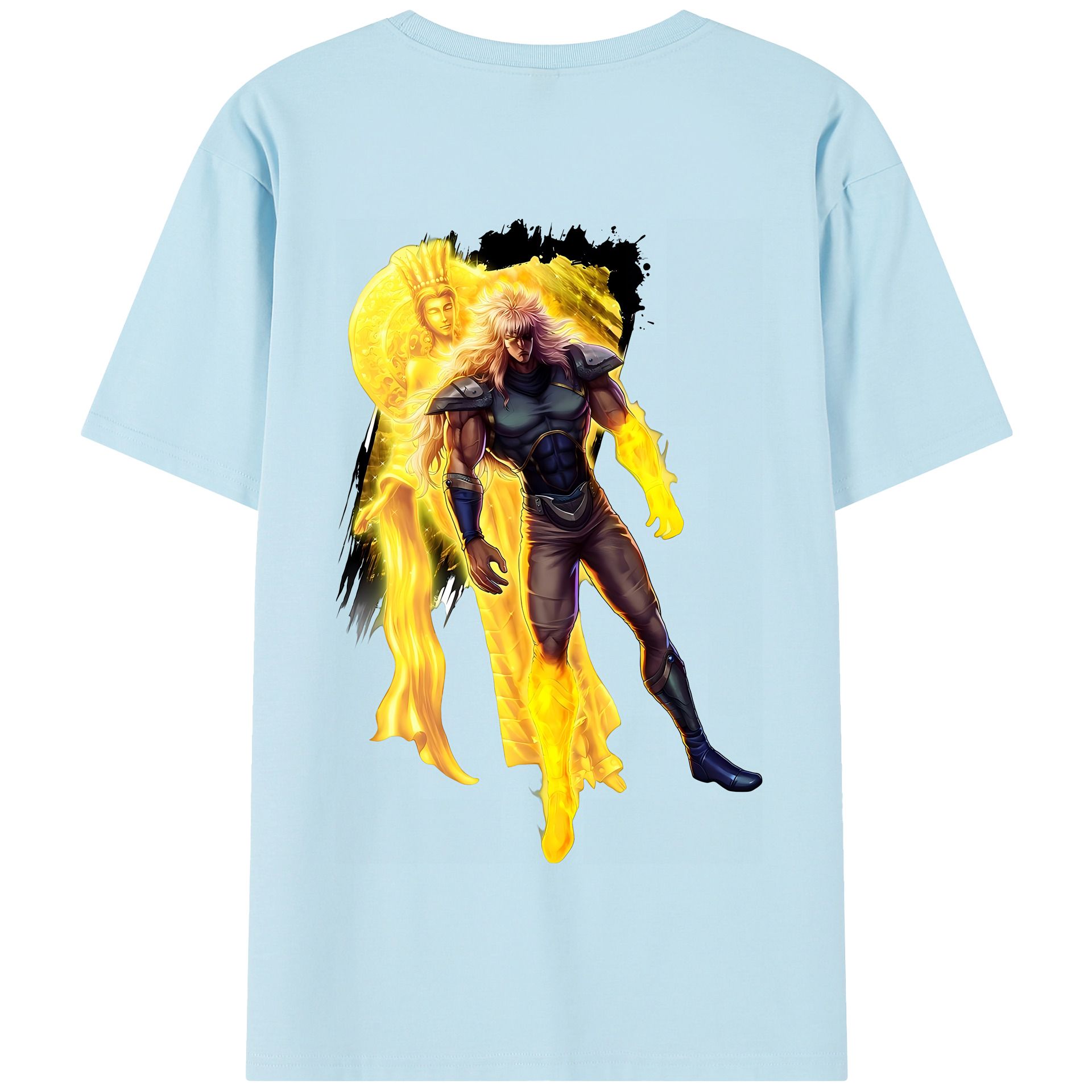 （画像用） 北斗の拳 Fist of the North Star 綿100％半袖Tシャツ（背面プリント）